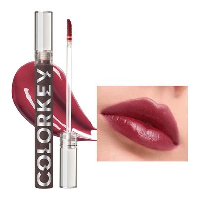 COLORKEY Lip Gloss Mirror Series, Hydrating Lip Gloss with Essential oil, High Shine Glossy Lip Tint, Hydrated &amp; Fuller-looking Lips, Long-Lasting Liquid Lipstick (B705 Grape jelly)