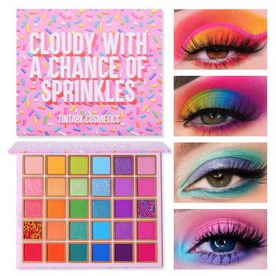 Tintark 30 Colors Makeup Eyeshadow Palette for Beauty &amp; Matte Metallic Shimmer Pearl Glitter Eye Shadow Pallet &amp; Rainbow Colorful Eye Makeup for Girls &amp; Highly Pigment Eyeshadow Cosmetics