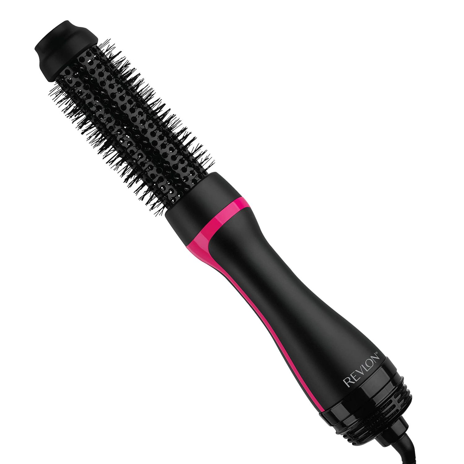 Revlon One Step Root Booster Round Brush Dryer and Hair Styler | Fight Frizz and Add Volume, (1-12 in)