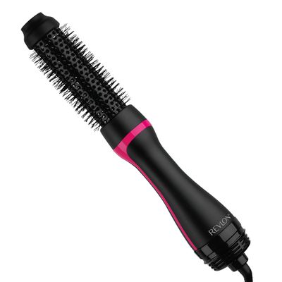 Revlon One Step Root Booster Round Brush Dryer and Hair Styler | Fight Frizz and Add Volume, (1-12 in)