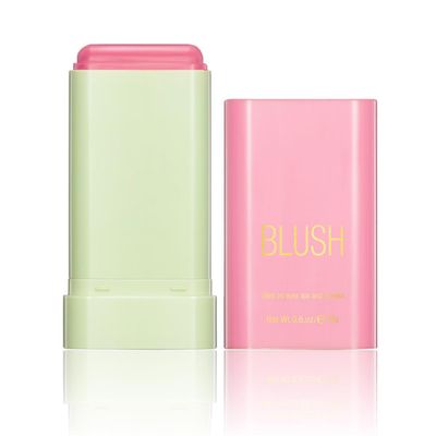 Tiejdhr Multi-Use Makeup Blush Stick, 3-in-1 Cream Blush Stick Beauty Tinted Solid Blush Stick for CheekEyesLips, Waterproof Moisturizer Stick, Suitable for All Skin (01# Shy Pink)