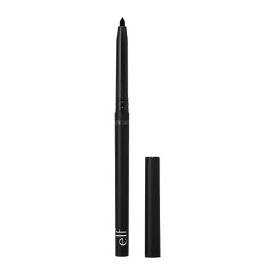 e.l.f. No Budge Retractable Eyeliner, Creamy, Ultra-Pigmented &amp; Waterproof, Creates Bold &amp; Defined Lines, Vegan &amp; Cruelty-Free, Black 0.006 Oz