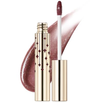 FOCALLURE High Shine Glitter Lip Gloss,Hydrates and Soothes Lips for a Gorgeous,Delivers a Non-sticky Glossy finish,Long-lasting Shine &amp; Fuller-looking Lip Makeup,BR02 BORN BAD