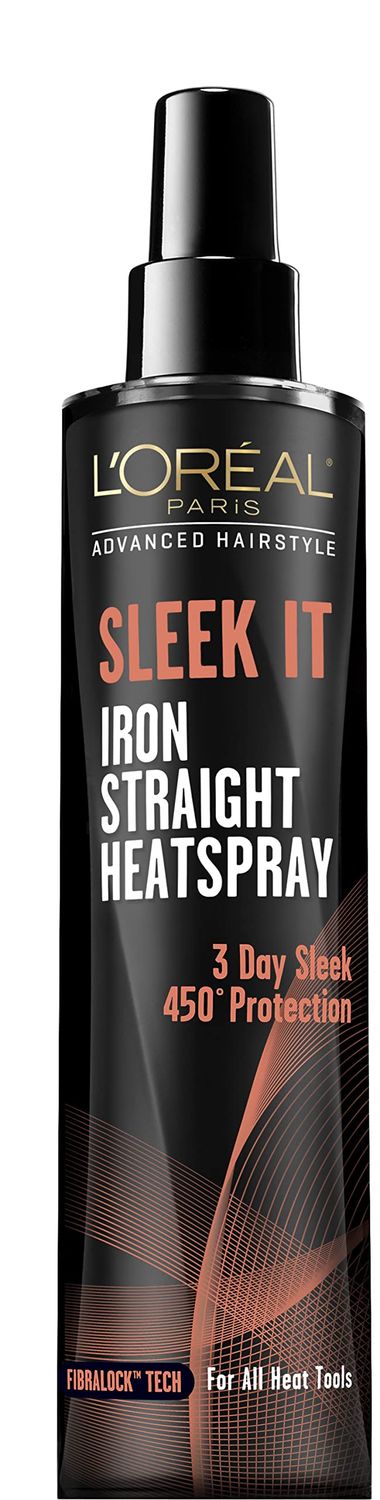 L&#39;Oral Paris Advanced Hairstyle Sleek It Iron Straight Heat Spray, 5.7 Ounce