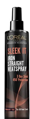 L&#39;Oral Paris Advanced Hairstyle Sleek It Iron Straight Heat Spray, 5.7 Ounce