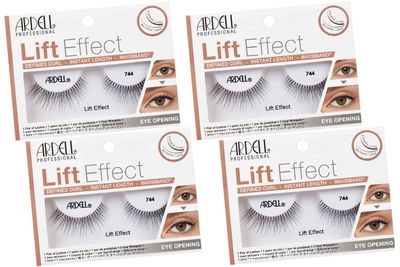 Ardell Lift Effect False Strip Lashes #744, 4 packs
