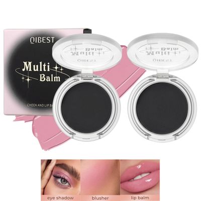 Jolilab Blush Makeup Color Changing Blush Palette Cream Blush Powder Palette Long-Lasting Hydrating Pigment High Impact Buildable Color Smooth Finish for Eyes, Lips &amp; Cheeks(2, pink, 1)