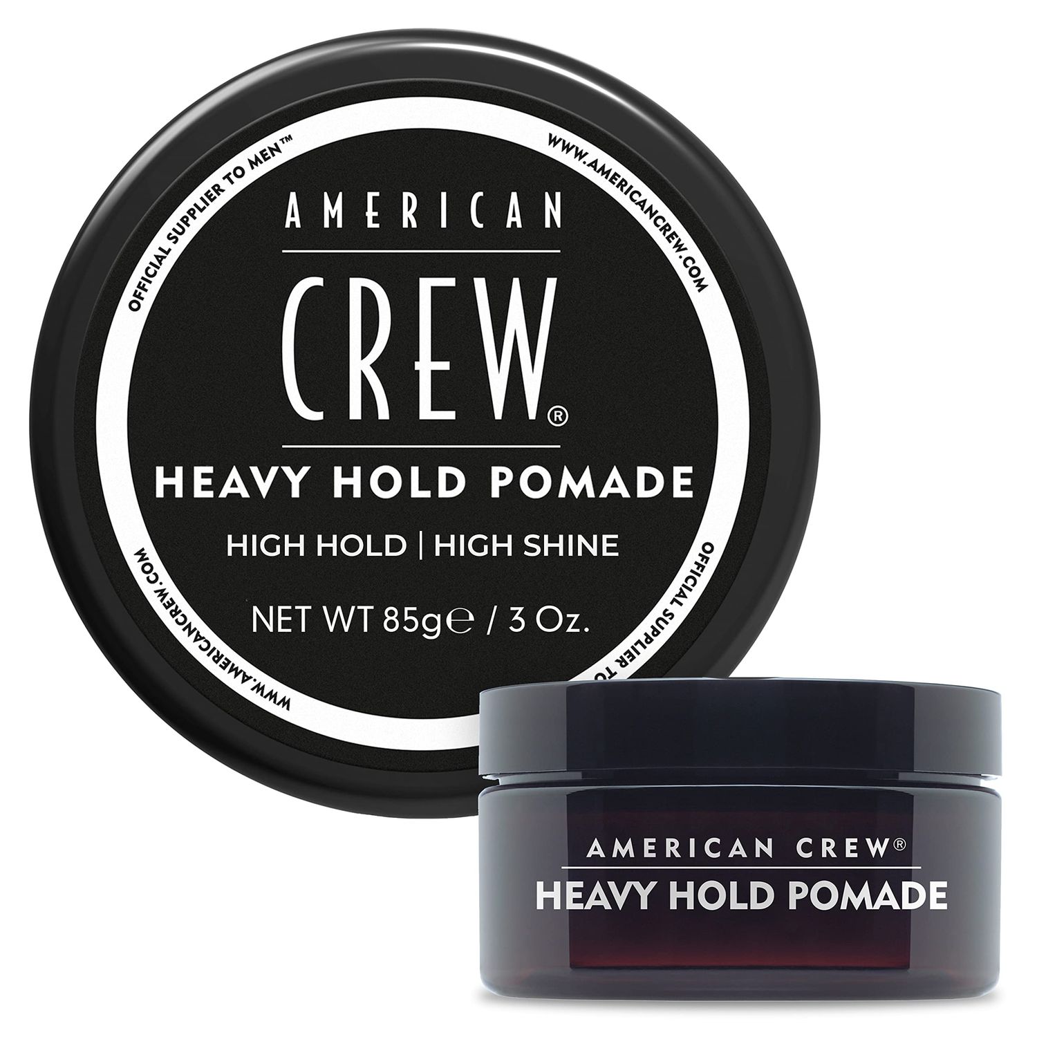 American Crew Men&#39;s Hair Pomade, Like Hair Gel with Heavy Hold &amp; High Shine, 3 oz