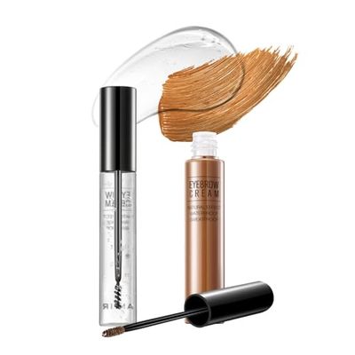 AMIIR Thrive Eyebrow Gel Clear Waterproof Eye Brow Tint Kit Sweatproof Brow Glue, Buildable, Shapes, Fills Brows Makeup, 2 Count, Auburn