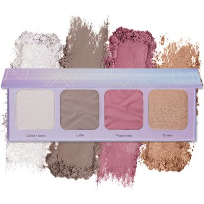 Color Nymph Contour Palette Eyeshadow Makeup Set For Teen Girl Included Highlighter, Blush, Bronzing, Contour Powder With Mirror For Beginners Cruelty Free And Hypoallergenic