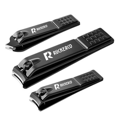Nail Clippers Set Matte Stainless Steel 3 pcs fingernail Clippers &amp;Slant EDG Toenail Clipper Cutter Metal Case .The Best Gift Nail Clippers for Men and Women