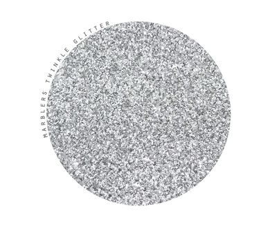 MARBLERS Twinkle Glitter Silver 1.5oz (42g) | Fine | Non-Toxic, Vegan, Cruelty-Free | Face, Body, Eyeshadow, Hair, Festival, Party Makeup | Nail Art, Polish | Resin, Tumbler, Slime, Craft