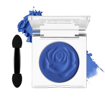 DE&#39;LANCI Blue Eyeshadow Matte Palette, Highly Pigmented Gemstone Blue Eye shadow Single, Ultra-Blendable, Intense Color, Blue Face Body Paint Christmas Halloween Smurf Mystique Cosplay Daily Makeup