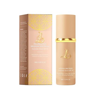 Biological 4-in-1 Foundation Magic LightMedium Spectrum, Match Skin Color Changed, Protect from Sun SPF 50 Concealers Waterproof 4 1 foundation (Medium, Spectrum)