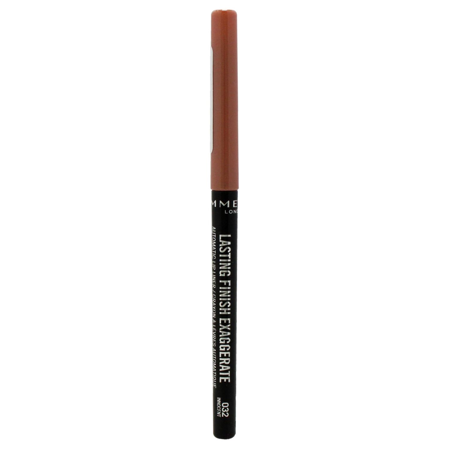Rimmel Lasting Finish Exaggerate Automatic Lip Liner - Rich, Smooth Formula for Long Lasting Lip Looks - 32 Innocent, .01oz