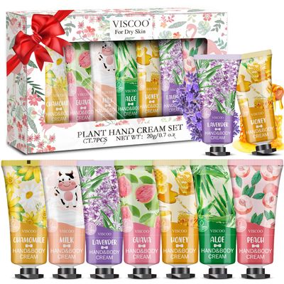 7 Pack Hand Cream Gifts Set for Women, Christmas Gifts for Women,Thank You Gifts,Stocking Stuffers for Adults,Appreciation Gifts,Hand Lotion Travel Size in Bulk for Dry Cracked Hands,Mini Hand Lotion