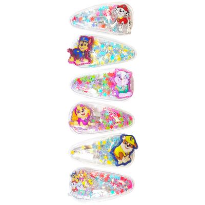 LUV HER 6pc Cute Hair Clips For Girls with Favorite Character Charms, Magical Confetti Hair Clips for Kids, Toddler Hair Accessories, Ages 3