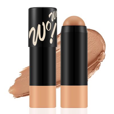 Apooliy Matte Foundation Stick,Lightweight Buildable Full Coverage, Longwear Face FoundationConcealer Stick,Waterproof