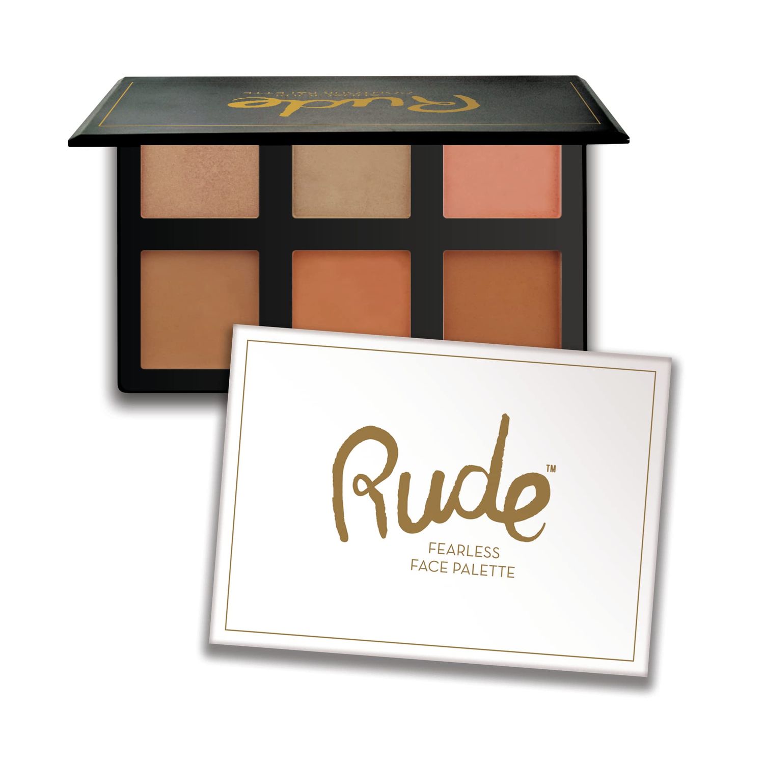 Face Palette - Fearless by Rude Cosmetics for Women - 0.634 oz Makeup