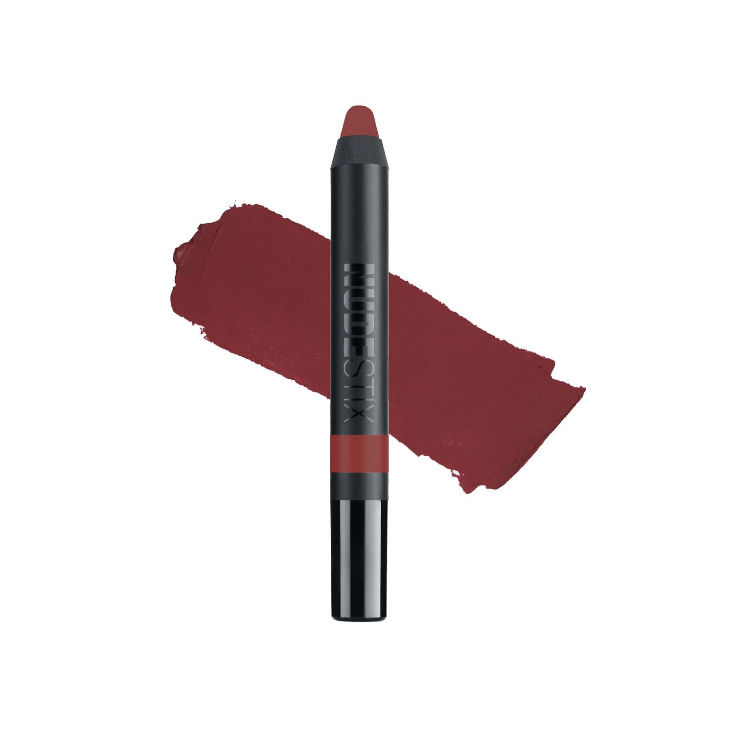 Nudestix Magnetic Matte Lip Color, Lipstick  Lip Liner  Lip Stain, 3-in-1Multi Use Makeup Pencil, Long Lasting Pigment, Kiss Proof, Smudge Proof, Waterproof, Bold Nude Looks, Shade Vino