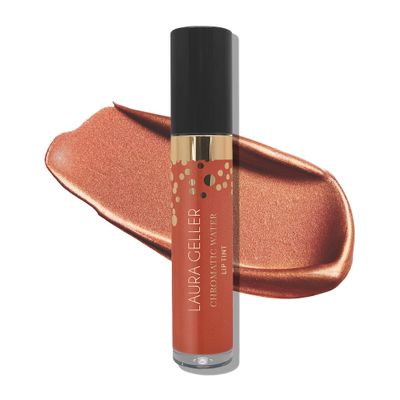 LAURA GELLER Chromatic Water Lip Tint, Holographic Lip Color, Water-Based Formula to Hydrate Dry Lips, Ginger