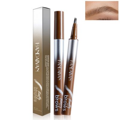 BEUKING Wild Brow Liquid Eyebrow Pencil, Ultra-Fine Microbladed Brow Water Eyebrow Pen, Fine Tip Long Lasting Quick-Drying Waterproof Non-smudge For Creating Eyebrow Shape (#3 Espresso)