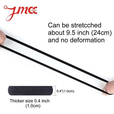 J-MEE Hair Bands Hair ties for Thick Hair 100PCS Seamless Cotton Simply Ponytail Holders Headband Scrunchies Hair Accessories No Crease Damage (Neutral Colors)