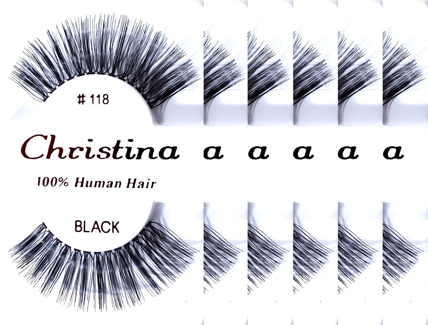 6packs Eyelashes - 118 by Christina