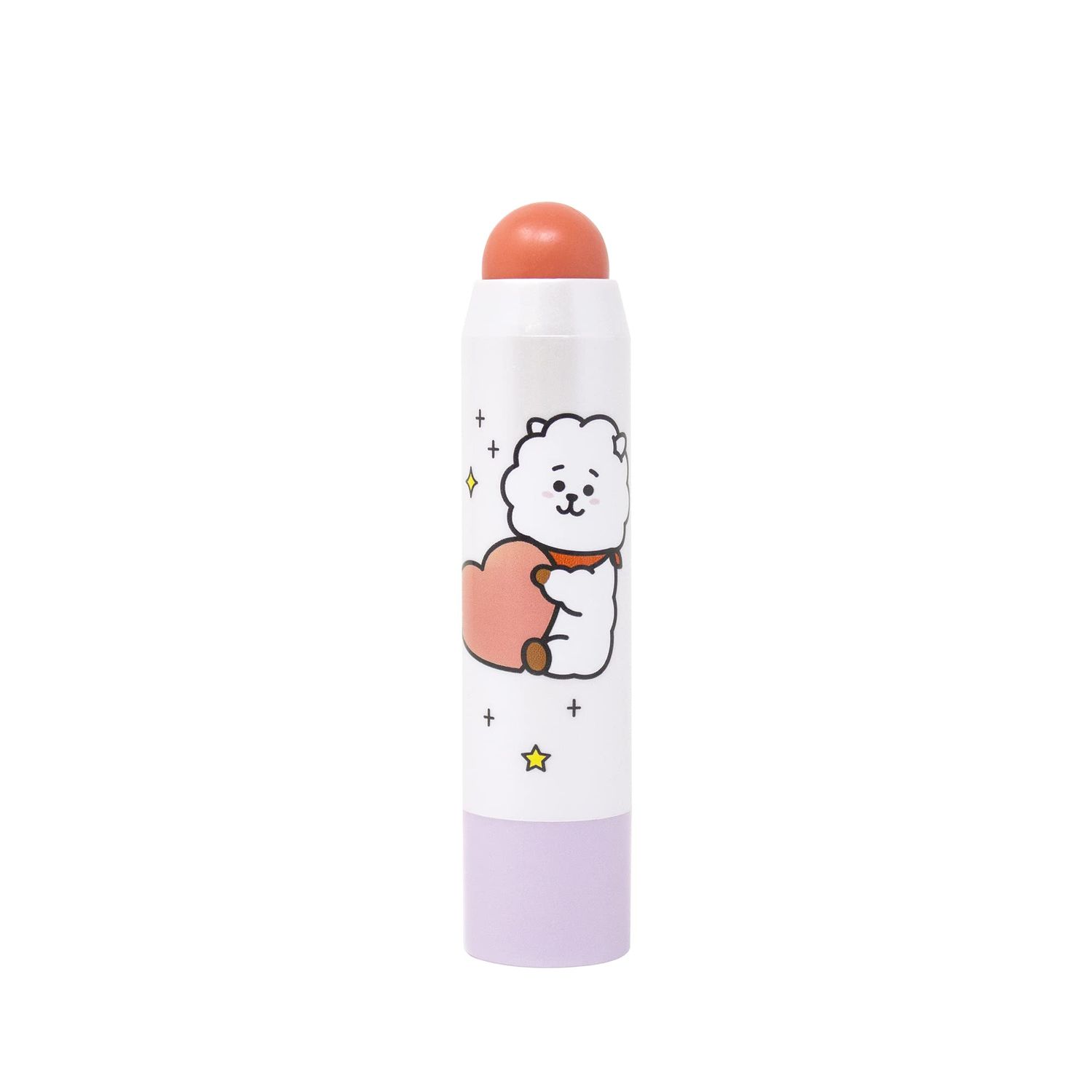 The Crme Shop BT21 Lip  Cheek Chic Stick | Tinted Essence Stick (Enriched with Hyaluronic Acid &amp; Vitamin E) - Peach Fluff (RJ)