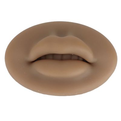 ZJchao Silicone Fake for Lips, 3d Lips Practice Semi Permanent Skin Fake Lips Fake Skin Lips Open Mouth Silicone Lips Model Microblading Practice Skin for Training Lips Makeup