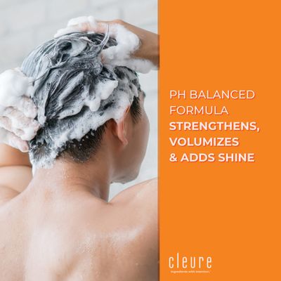 Cleure Shampoo and Conditioner Set Sulfate Free, Fragrance Free for Sensitive Skin - Volumizing Shampoo &amp; Hydrating Conditioner (12 Oz each, Pack of 2)