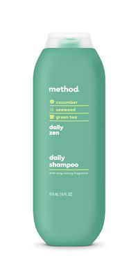 Method Everyday Shampoo, Daily Zen with Cucumber, Green Tea, and Seaweed Scent Notes, Paraben and Sulfate Free, 14 oz (Pack of 1)