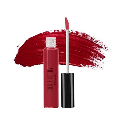 Lord &amp; Berry Timeless Kissproof Semi Matte Liquid Lipsticks Ultra Light &amp; Thin Coverage for Smooth &amp; Nourished Lips Long Lasting Lipstick for Women, Vegan &amp; Cruelty Free Makeup Set, Brave Red