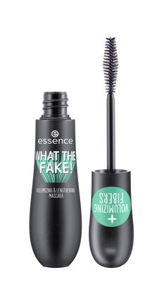 essence | What the Fake! Volumizing &amp; Lengthening Fiber Mascara | Paraben Free | Cruelty Free (Pack of 1)