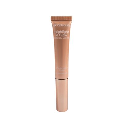MCoBeauty Highlight &amp; Glow Beauty Wand, Champagne Glow, Luminous Highlight for Radiance Skin, Vegan, Cruelty Free Cosmetics