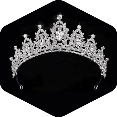 Kamirola - Silver Queen Crowns and Tiaras Princess Crowns for Women and Girls Crystal Headbands for Bridal, Princess for Wedding and Party