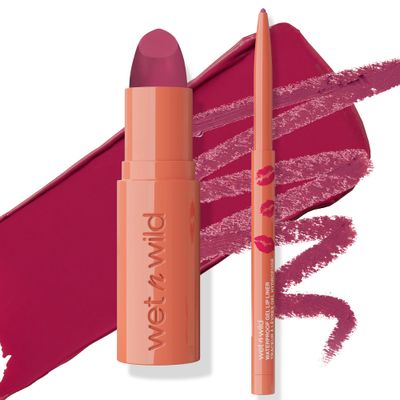 wet n wild Date Or Dominate Lipstick &amp; Liner Set - Dominate And Burn