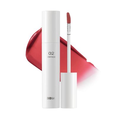 BBIA Glow Lip Tint - Lip Plumping, Volume Up Glossy Lip Stain, Naturally Moisturize, Lightweight, Long-Lasting, Vivid Color, Comfortable Glowy Texture, Non-Sticky, Non-Dry, 3.2g (#02 VINTAGE)