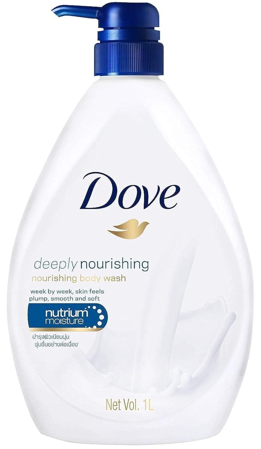 Dove Body Wash 33.8Oz WPump Deeply Nourishing Pack (Deeply Nourishing, 1)
