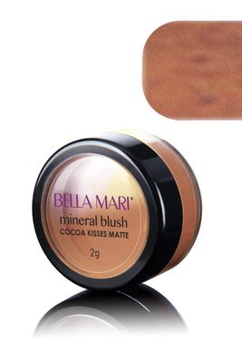 Bella Mari Natural Mineral Blush, Cocoa Kisses, Matte 0.1oz