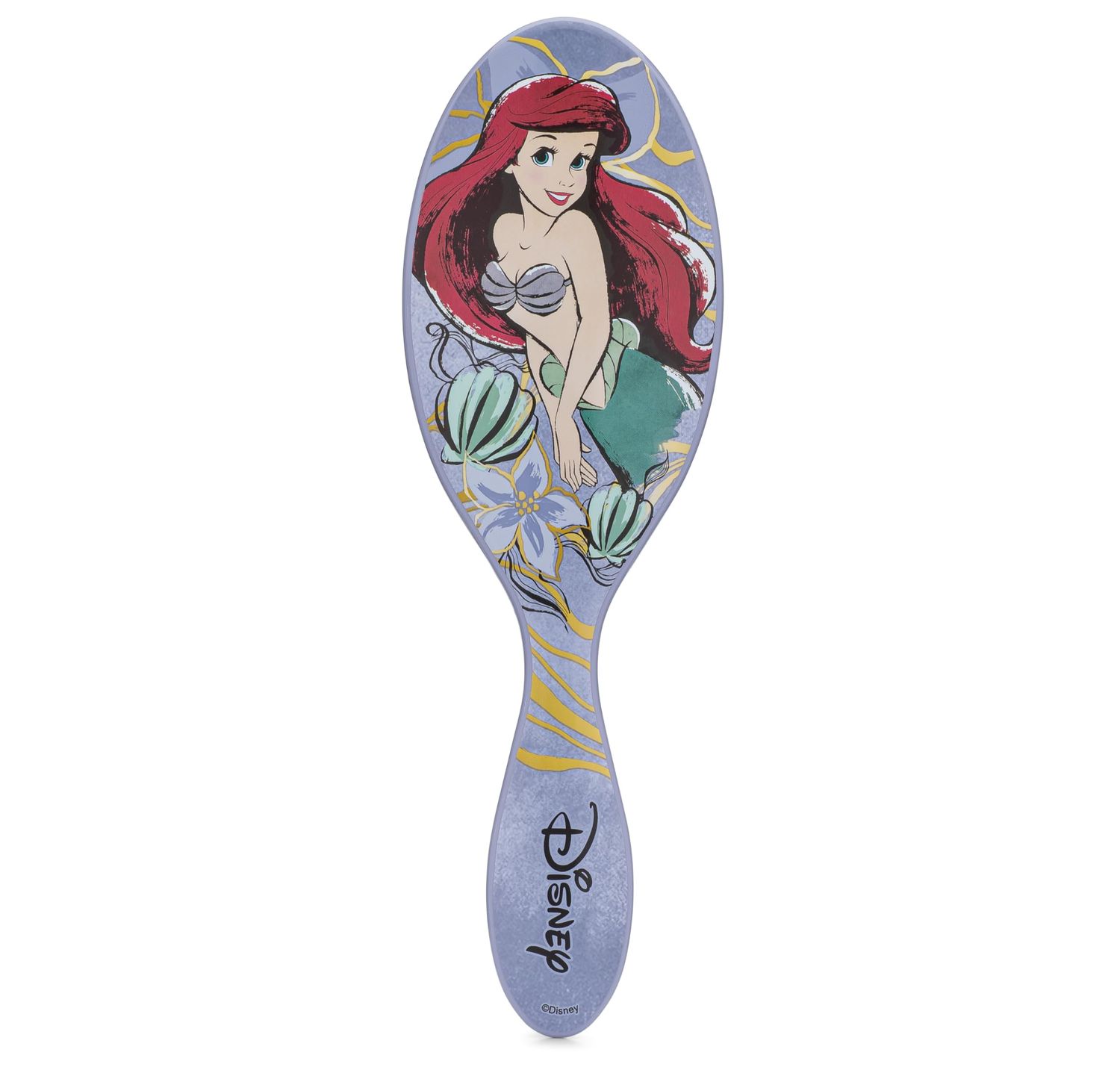 Wet Brush Disney Original Detangler Hair Brush, Ariel (Elegant Princess) - Ultra-Soft IntelliFlex Bristles - Detangling Brush Glides Through Tangles (Wet Dry &amp; Damaged Hair) - Women &amp; Men