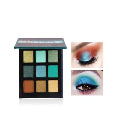 Beauty Searcher 9 Colors Eyeshadow Matte Shimmer Glitter Eye Shadow Palette Natural Waterproof Long Lasting Pigmented Eyeshadow Powder Cosmetics (D)