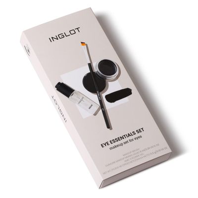Inglot Eye Essentials Set | Duraline  AMC Eyeliner Gel 77  Makeup Brush 31T |