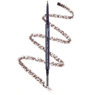 Micro Slim Brow Pencil Waterproof Long Lasting Precision 1.5mm Smooth Glide Eyebrow Pen | Soft Brown