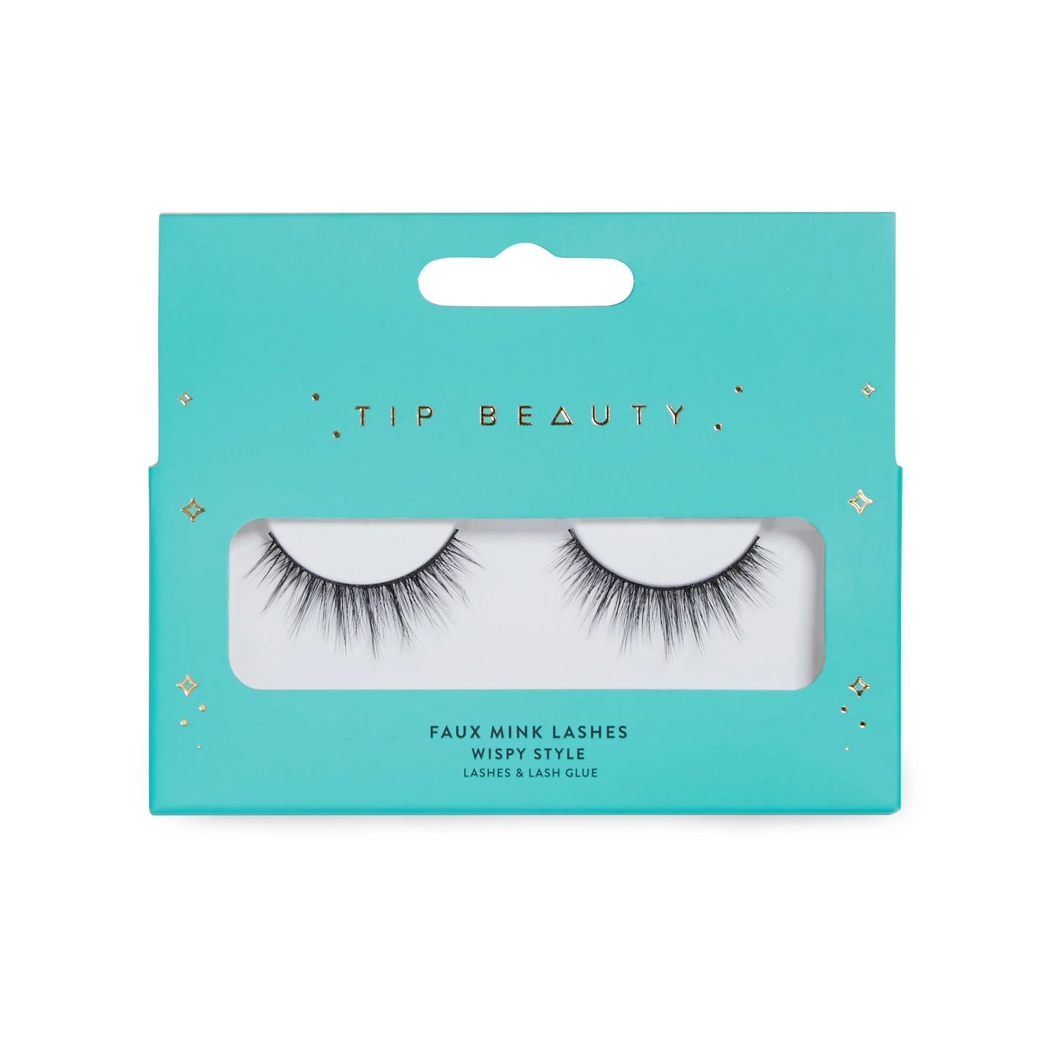 TIP BEAUTY Wispy Style Eyelashes with Lash Glue - Comfortable &amp; Natural Look Faux Mink Eye Makeup - Lightweight, Reusable, Soft &amp; Cruelty-Free Set - Fake Eyelashes &amp; Lash Glue for Women - Glamourpuss