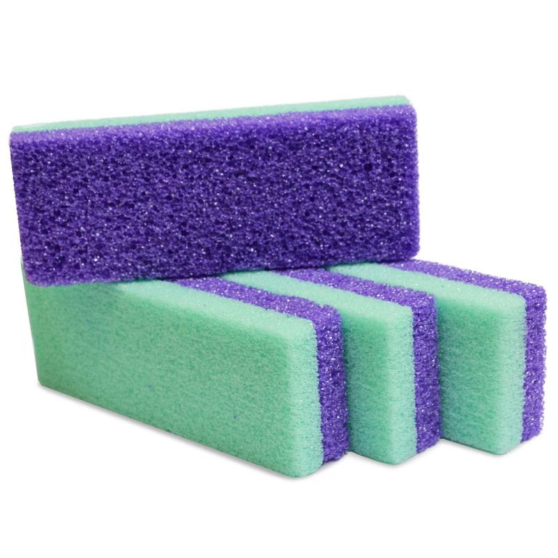 Karlash Professional Pedicure Foot Pumice Stone for Feet Skin Callus Remover and Scrubber for Dead Skins 2 Sided (Pack of 2)