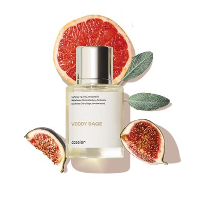 Dossier - Woody Sage - Eau de Parfum - Inspired by J.Malone&#39;s Wood Sage &amp; Sea Salt - Perfume Luxury - Pure Infused - Paraben-Free - Vegan - For Women Men Unisex - Fragrance 1.7 Fl oz (Spray 50ml)