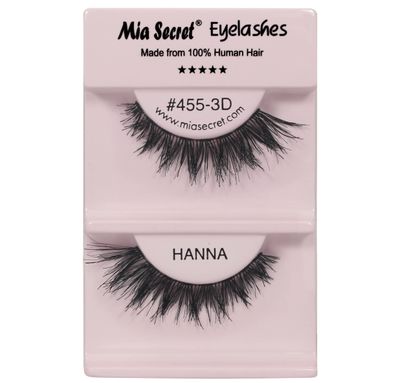 Mia Secret Natural Eye Lashes - Reusable Eyelash Extension - Tapered Ends Dolly Eye Look - Lightweight and Comfortable - 4 Pack (HANNA)