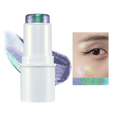 JUR MORNIER Multichrome Eyeshadow Stick,8 Colors Contour Highlighter Stick Makeup Collection,3 In 1 Eye Blush Ande Lip Highlighter Makeup For Face And Body #04