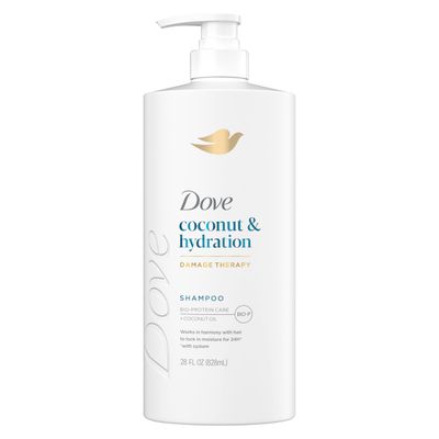 Dove Shampoo Coconut &amp; Hydration for Dry Hair with Bio-Protein Care Technology and Coconut Oil 28 Fl Oz
